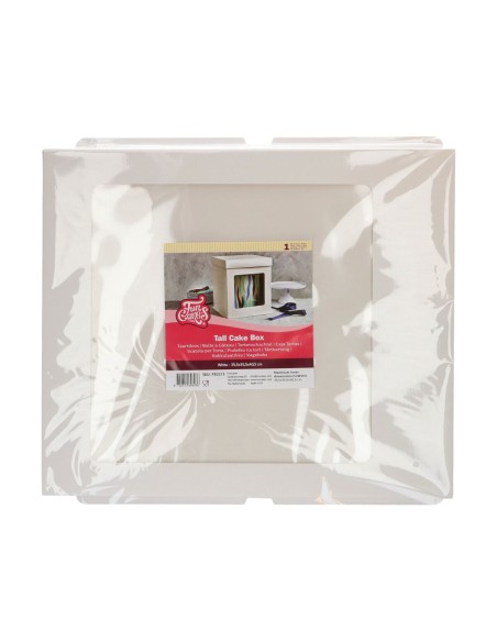 FunCakes Hoge Taartdoos Blanco 35x35x40cm -1st-