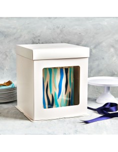 FunCakes Hoge Taartdoos Blanco 21x21x23cm -1st-