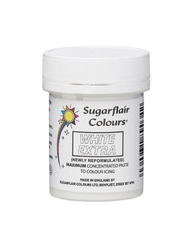 Sugarflair Geconcentreerde Eetbare Kleurstof Extra White 42g