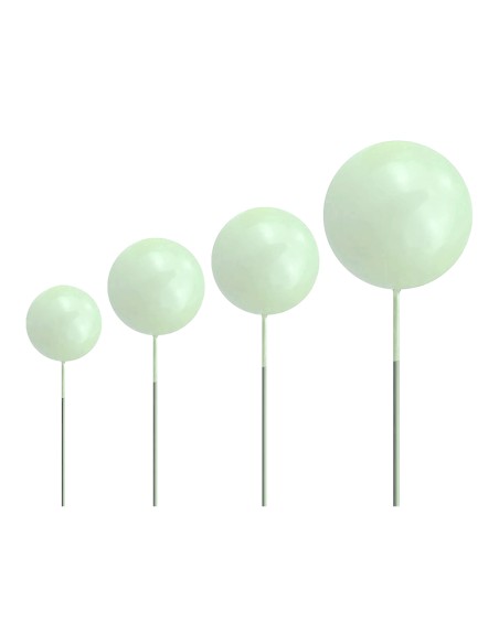 CakeDeco Taarttopper Mini Foam Ballen Licht Groen -20st-