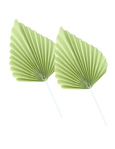 CakeDeco Taarttopper Palmblad Licht Groen -2st-