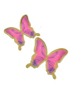 CakeDeco Decoratie Vlinders Donker Roze -10st-