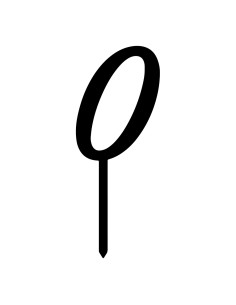 CakeDeco Taarttopper Cijfer 0 - Zwart - 10cm