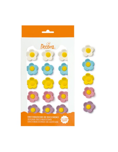 Decora Suikerbloemen Assorti Medium -15st-