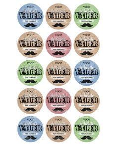 Eetbare Print Vaderdag Cupcakes - 5cm