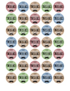 Eetbare Print Vaderdag Mini Cupcakes - 3,5cm