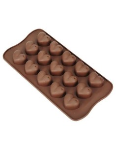 CakeDeco Siliconen Chocolade Mal Hartjes Glad