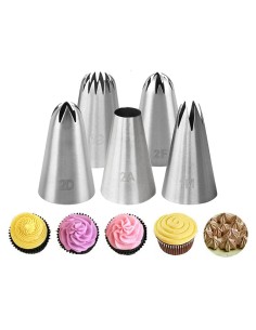 CakeDeco Spuitmondjes Set Groot -5st- 2