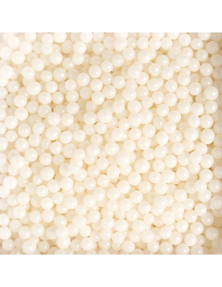 Decora Suikerparels Parelmoer Wit 5mm -100gr-