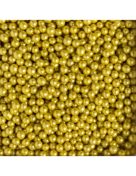 Decora Suikerparels Goud 5mm -100gr-