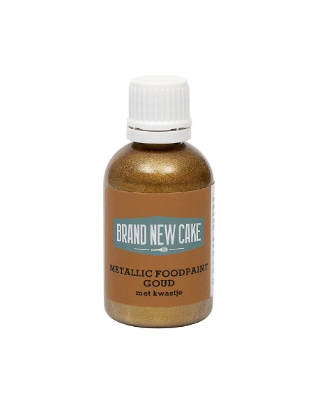 BrandNewCake Eetbare Metallic Verf Goud -60ml-