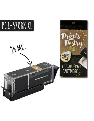 Cartridge met Eetbare Inkt Pixma TS705 -Zwart Groot-