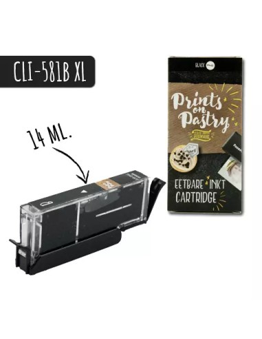 Cartridge met Eetbare Inkt Pixma TS705 -Zwart Klein-