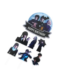 CakeDeco Taarttopper Wednesday Set -7st-