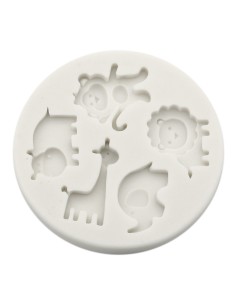 CakeDeco Siliconen Mal Mini Dierentuin Dieren