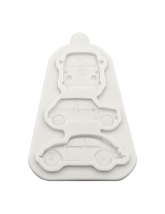 CakeDeco Siliconen Mal Auto's