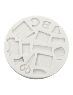 CakeDeco Siliconen Mal School