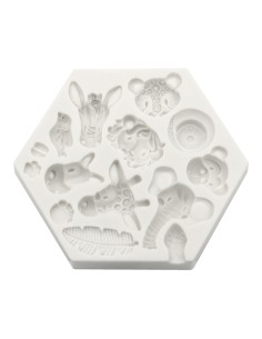 CakeDeco Siliconen Mal Dierenkoppen