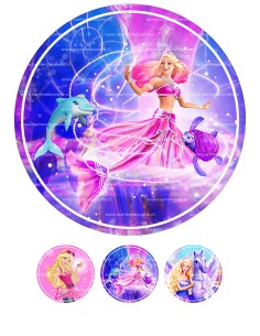 Eetbare Print Barbie 3 - 20cm