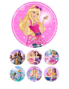 Eetbare Print Barbie 1 - 15cm