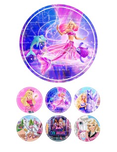 Eetbare Print Barbie 3 - 15cm