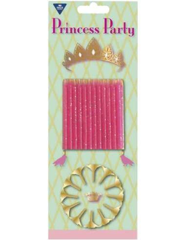 PartyFactory Verjaardag Kaarsen Prinses -12st-