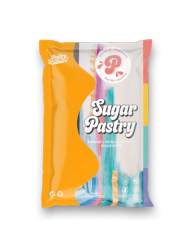 SugarPastry Vanille Rolfondant Oranje -250gr-