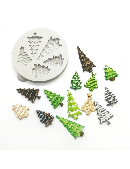 Katy Sue Siliconen Mal Mini Kerstbomen