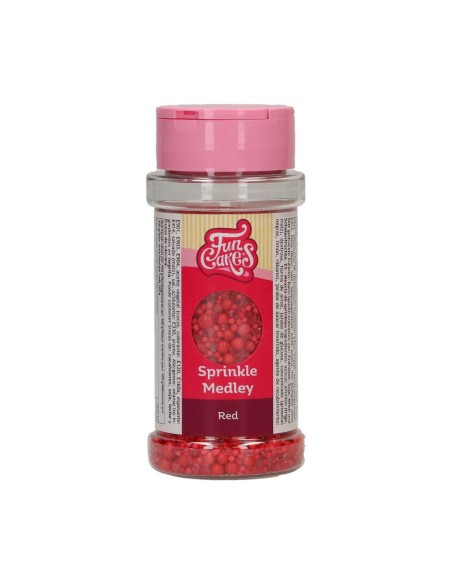 FunCakes Sprinkle Medley Rood -70gr-