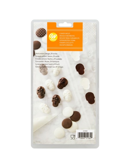 Wilton Chocolade Mal Mini Schedel