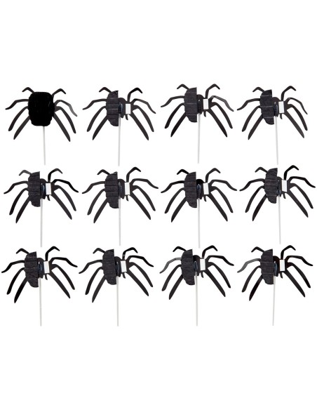 Wilton Decoratie Spinnen -12st-