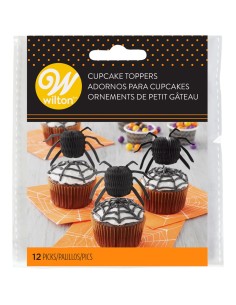 Wilton Decoratie Spinnen -12st- 2