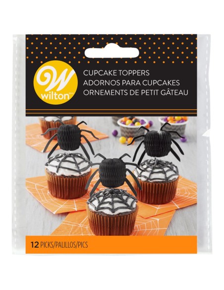 Wilton Decoratie Spinnen -12st-