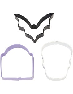 Wilton Uitsteker Set Vleermuis, Grafsteen & Doodshoofd -3st- 2