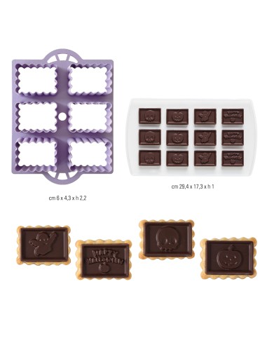 Decora Uitsteker Set Chocolade Halloweenkoekjes -2st-