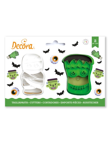 Decora Uitsteker Set Mummie & Frankenstein -2st-