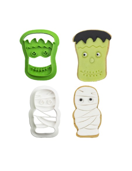 Decora Uitsteker Set Mummie & Frankenstein -2st-