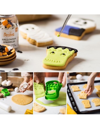 Decora Uitsteker Set Mummie & Frankenstein -2st-