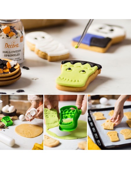 Decora Uitsteker Set Mummie & Frankenstein -2st-