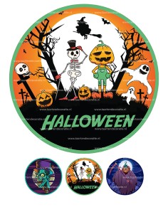 Eetbare Print Halloween 1 - 20cm