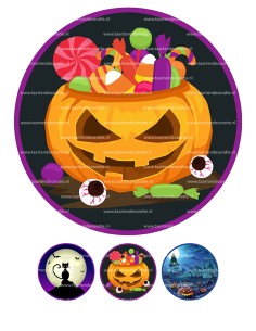 Eetbare Print Halloween 2 - 20cm