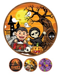 Eetbare Print Halloween 3 - 20cm