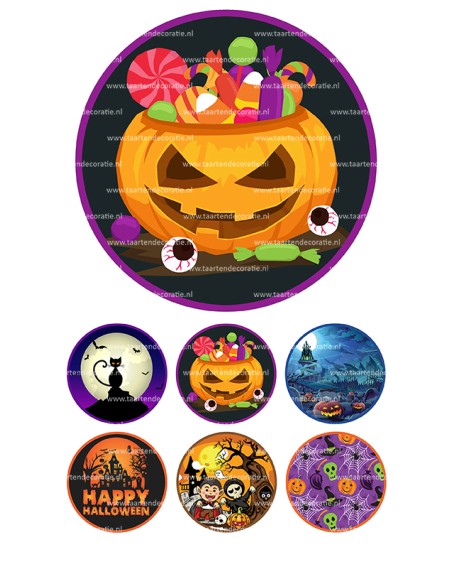 Eetbare Print Halloween 2 - 15cm