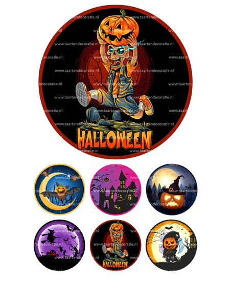 Eetbare Print Halloween 4 - 15cm