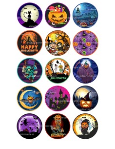 Eetbare Print Halloween Cupcakes - 5cm
