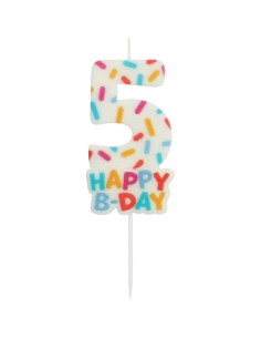 Cozy Sprinkles Kaars Nummer 5