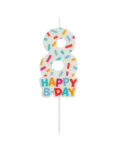 Cozy Sprinkles Kaars Nummer 8