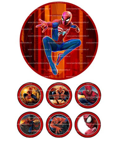 Eetbare Print Spiderman 3 - 15cm