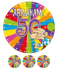 Eetbare Print Abraham - 20cm