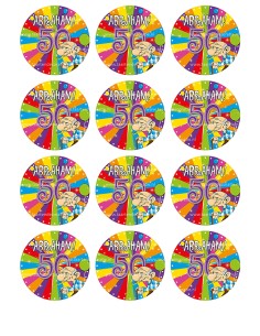 Eetbare Print Abraham Cupcakes - 6cm